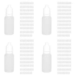 Förvaringsflaskor 400 st 15 ml tom plastpressbar droppe ögonvätska påfyllningsbar