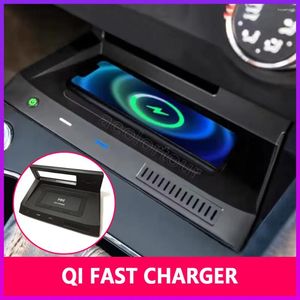 Interior Accessories Car Center Console Phone Charger For Volkswagen Tiguan Mk2 2024 Fast Wireless Charging Pad Mobile Holder