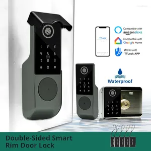 Smart Lock FingerPrint Door för utomhus med IP68 Vattentät lösenord Digital nyckelfritt inträdeshus Home House