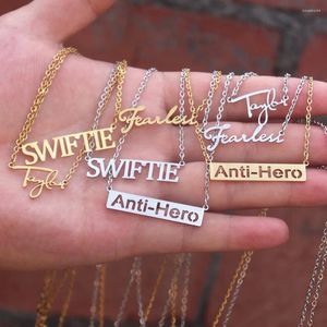 Pendant Necklaces Taylor Necklace Evermore SWIFTIE Outfit Jewelry Reputation Inspired Fearless For Folklore Music Album Lover Fans Gifts