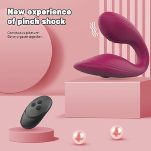 Trådlös fjärrkontroll u form trosor vibratorer för kvinnor g spot stimulerar klitisk massager dubbla vibrerande ägg dildos kvinnliga sexleksaker 240202