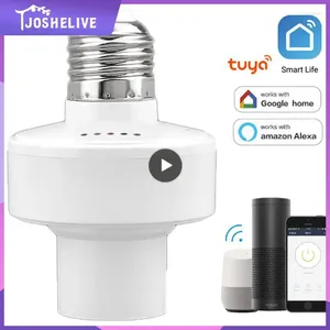 Lamphållare WiFi Tuya Intelligent konverteringskapital Trådlös röstkontroll Tidbar smart glödlampa Adapter Hembelysningstillbehör