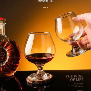 Crystal Glass KTV Bar Brandy Red Wine Glasses Short Leg Cognac Mug Whiskey Household Water Bottle Transparent Cup Waterbottle 240127