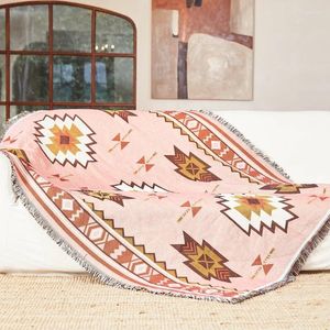 Coprisedie Decorazioni per la casa Divano Coperta e tiro Design classico bohémien Filo Copripisolino Tovaglia da picnic all'aperto Arazzo nordico