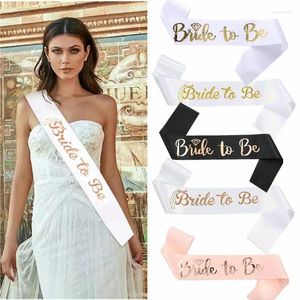 Party Decoration Wedding Bridal Shower Team Bride To Be Satin Sash Bachelorette Girl Hen Night Supplies Gifts