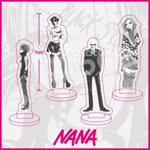 Keychains NANA Black White Manga Acrylic Stand Oosaki Komatsu Hachi Okazaki Shinichi Anime Keychain Collection Desk Display Ornament