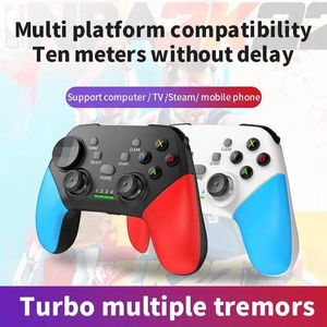 Kontrolery gier 2.4G Bezprzewodowe GamePad Uchwyt kompatybilny z Bluetooth kontroler dla PS4 Switch Pro Console Rocker Joystick