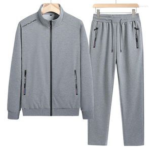 Männer Trainingsanzüge 2024 Marke Anzug Frühling Und Herbst Mode Zipper Hoodie Mantel Lässige Sportswear Hosen Dünne 8112