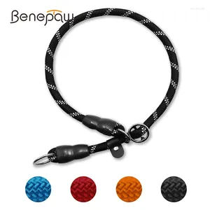 Dog Collars Benepaw Slip Collar No Pull Reflective Martingale Sliding Stopper Pet Choke For Training Small Medium Large Dogs