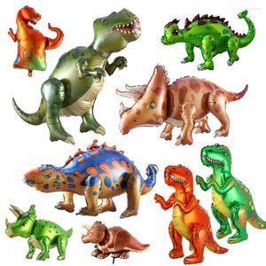Parti Dekorasyonu 4D DIY Büyük Folyo Dinozor Balon Meclisi Vahşi Tyrannosaurus Rex Balon Orman Bebek Duş Malzemeleri