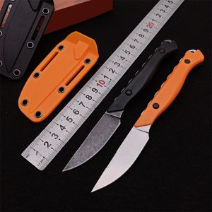 2Models 15700 Flyway Fixed Blade Knife CPM-154 Satin Straight Back Orange G10 HANDLAR Utomhus Överlevnad Vandring Självförsvar EDC Taktiska knivar 15017 173 15500 Tools