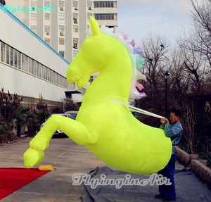 Atacado vários trajes de cavalo infláveis vestíveis personalizados ao ar livre 3m desfile mostrar ternos de cavalo coloridos com ventilador para festa