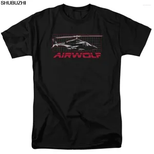 Мужские футболки Airwolf TV Series Air Wolf Helicopter On Grid Лицензионная футболка для взрослых Крутая повседневная гордость Мужчины Унисекс Мода Sbz1121