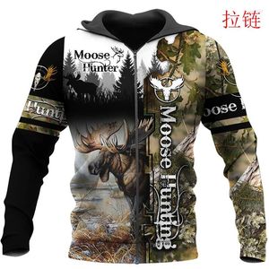 Hoodies masculinos alce caça camo 3d impressão homem/mulher harajuku moda moletom com capuz outono com capuz casual streetwear hoodie