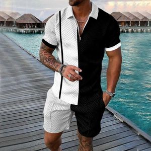 Fatos masculinos smoking smoking inflável homens ternos formais 3 peça t tie terno 3d manga curta shorts praia tropical havaiano