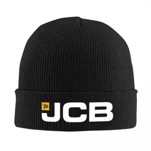 Beret Patch Paper Agriculture JCB Knitted Caps Women's Skullies Vailies Autumn Winter Hats Acrylic Crochet