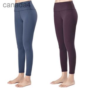 Ll Mulheres Calças de Yoga Leggings Cintura Alta Roupas de Treino Preto Rosa Cor Sólida Correndo Ginásio Desgaste Elástico Fitness Senhora Calças Esportivas ao Ar Livre Prana Outfit NL3J