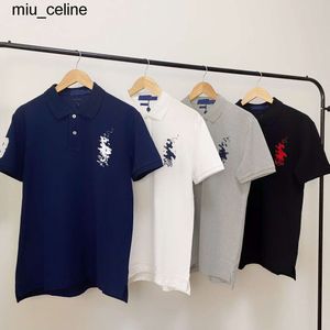 Neue Ralphs Lauren Designer Tops Polo Herren Paul T-Shirts Big Horse America RL Stickerei Damen Buchstabe 3 T-Shirts Druck Polos Sommer lässig Kurzarm T-Shirts