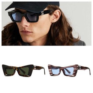 Modische OFF-Sonnenbrille, weiß, luxuriös, Top-Luxus, hochwertige Markendesigner für Männer und Frauen, neue, weltberühmte Sonnenbrille, kleiner Bilderrahmen mit Box