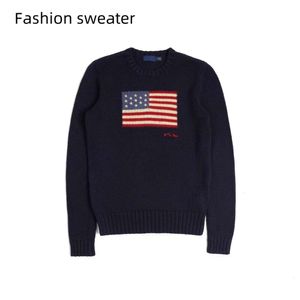 Suéter de malha masculino premium dos EUA, elegante e confortável, mistura de lã, pullover, suéter macio, roupas de marca popular, confortável