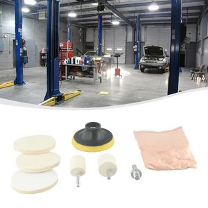 Car Wash Solutions 8-teiliges Polierschwamm-Pad-Set, Windschutzscheibenglas-Kratzerentferner, Ceroxid-Pulver, Detaillierung, Waschwerkzeuge