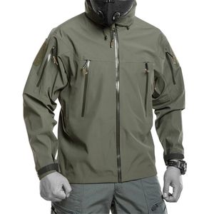 Waterproof Hardshell Tactical Jacket US Military Spring Autumn Thin Windproof Hooded Coat Men Outdoor Climbing Hiking Clothing 240124