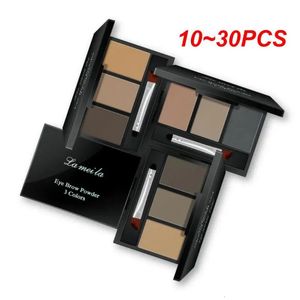 10 ~ 30 PCS Cores Paleta de Pó de Sobrancelha Fácil de Usar Sombra de Olho Maquiagem À Prova D 'Água Com Escova Profissional Eye Brow Enhancer 240124