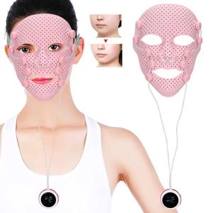 3D Silicone Mask Electric EMS V Shaped Face Massager Magnet Massage Face Lifting Slimming Face SPA Beauty Skin Care Tool 240118