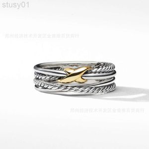 Designer David Yuman Yurma Jewelry 925 Sterling Silver Twisted Cross X Ring Classic Ring