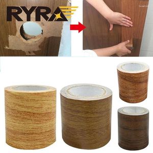 Wallpapers Wood Grain Tape Skirting Waist Line Fix Patch Self Adhesive Floor Stickers Furniture Renovation Sofa Home Decor Improvement