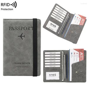 Förvaringspåsar 2024 Travel Passport Cover Card Bag Multifunktionella ID-kort Holdermynt Long Walls Pengar Anti-Demagnetisering