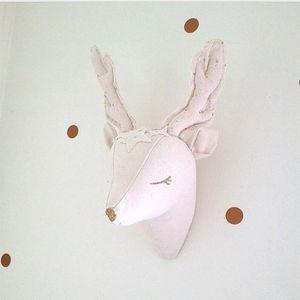 Nordic 3D Animal Head Wall Decoration Barn Baby Room Home Decor fylld Unicorn Deer Wall Hanging Mount Toys for Children 240201