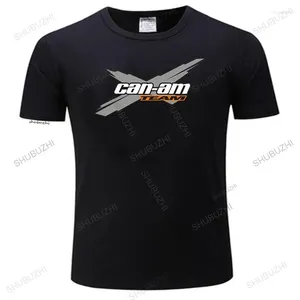Мужские футболки, мужская рубашка Can-Am Team Brp Atv, черная футболка с коротким рукавом для мужчин, повседневная крутая футболка большего размера Homme