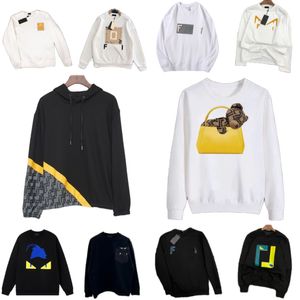 Designer Mens Sweter Light Luksusowy moda marka damska mała potwór z okiem litera f drukowana okrągła szyjka bluza długoterminowa luźna pary z kapturem z kapturem