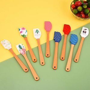 Baking Moulds Spatula Silicone Kitchen Bakeware Accessories Cream Scraper Mixing Mixer Batter Cake Brushes Tools