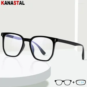 Sunglasses Men Blue Light Blocking Prescription Glasses Reading Women CR39 Optics Lenses Myopia Eyewear Square Big Eyeglasses Frame