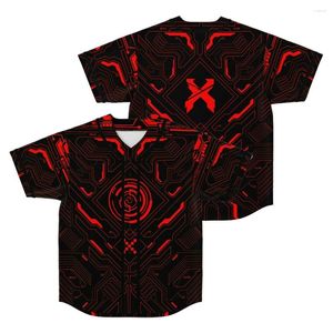 Men's T Shirts Excision Merch Baseball Jersey Top Shirt V-Neck Short Sleeve Women Men Streetwear 3D Tee