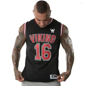 Men's Tank Tops Gyms Men Bodybuilding Fitness Sleeveless T Shirt Male Summer Casual Fashion Printed Undershirt Basketball Vest