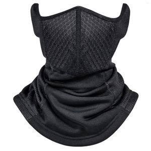 Caschi da motociclista che guidano in autunno e inverno, maschera da ciclismo, copricollo, testa calda, resistente al freddo, filtrata, con coulisse in peluche