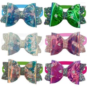 Vestuário para cães 50/100pcs Pet Grooming Ties Love Pattern Bowtie Bow Tie Gravata Bonito Coleira Ajustável Acessórios para Gatos Suprimentos