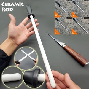 Altri accessori per coltelli Asta per affilare in ceramica Asta per affilare i coltelli Manico in ABS adatto a tutti i gadget da cucina della lama da chef Strumento per affilare