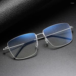 Güneş Gözlüğü Çerçeveleri Eleccion Ultralight Saf Titanyum Gözlükler Büyük Gözlükler Çerçeve Erkek Optik Reçeteli Gözlük Danimarka Markası