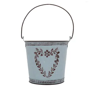 Vases Bucket Flower Pot Durable Storage Household Retro Wedding Decorations Ornament Vintage Vase