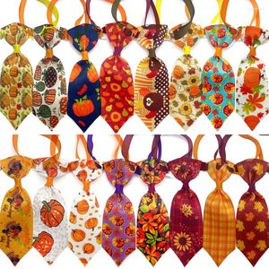 Dog Apparel Fall Style Pet Puppy Cat Thansgiving Bow Ties Bowties Holiday Colalr Supplies Accessories