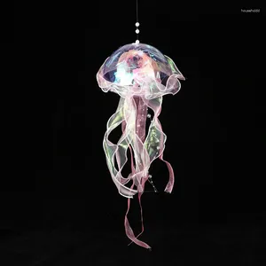 Night Lights 1Pc Jellyfish Lamp Portable Flower Girl Room Atmosphere Decor Bedroom Funny Home Decoration