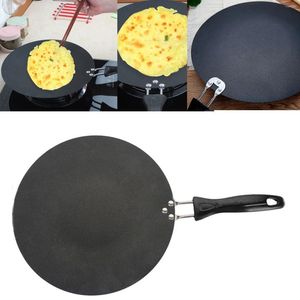 Pannor non stick platt stekpanna Comal Pancake Flying Tortillas Egg Crepes Calcifer Fry For Home Restaurant Kitchen Accessories