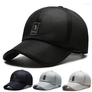 Ball Caps For Men Women Mesh Baseball Cap Summer Male Outdoor Fishing Breathable Adjustable Thin Quick Dry Sun Visor Golf Hat Fashion Kpop