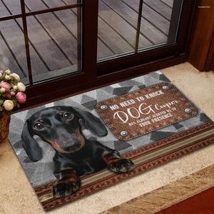 Carpets CLOOCL Pet Dog Dachshund Doormat Decor 3D Print Animal Non-Slip Carpet Bathroom Bedroom Living Room Porch Drop