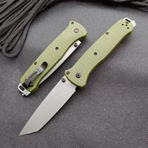 Utomhus BM 537 Fold Kniv Glasfiberhandtag Camping Självförsvar Säkerhetsfickknivar EDC Tool