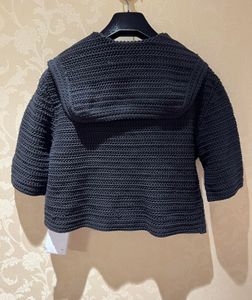 Gu2024 knitted cardigan womens sweater luxury brand designer brand logo metal buttons womens knitted blouse cashmere sweater women